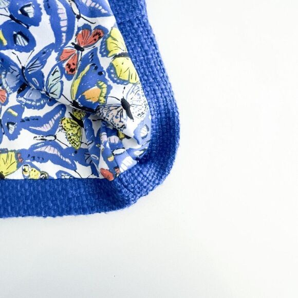 AVON Signature Collection Womens Woven Coat Jacket Button Pockets Blue Small - Picture 5 of 8